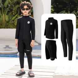 Boy's Rash Guard Long Sleeve Swim Tops and Bottoms Full Body Sun Protection Quick Dry Rashguard Swimsuit Kids Youth Toddler