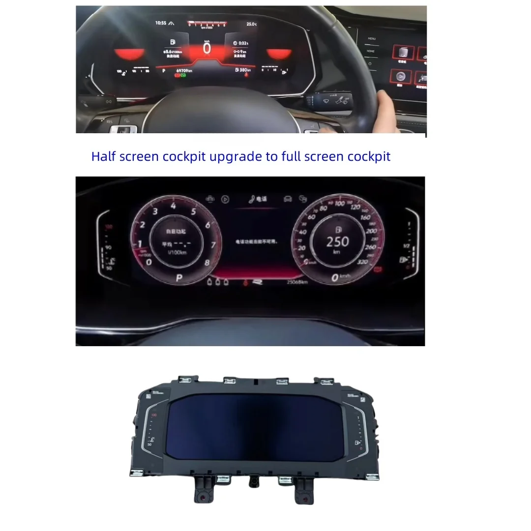 

OEM For Jetta MK7 Bora T-roc Lavida Tharu Half Screen Cockpit Upgrade Full Screen Cockpit 17G920320 or 2GD92032B