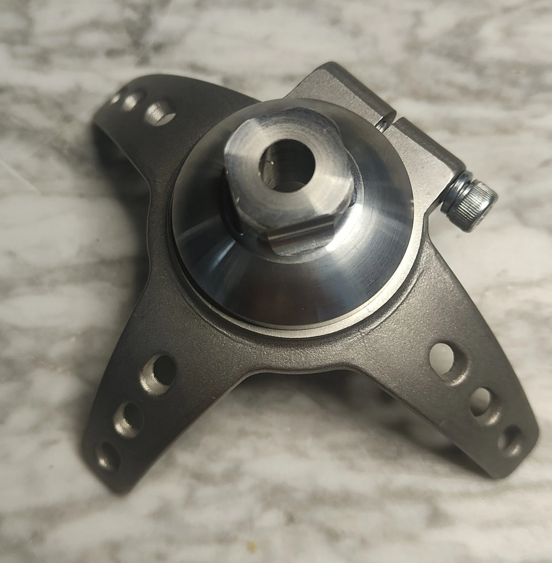 Stainless Steel Adjustable Male & Female 3-Claw Prosthetic Component – Rotation-Ready Connector for Lower Limb Prosthetics