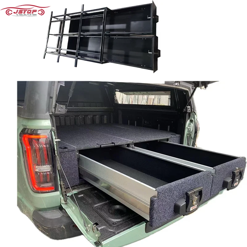 

Retractable Rear Storage Drawer For JAC T9 SUV Pickup Galvanized Steel Sheet Cargo Lock And Tackle