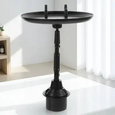 

1 шт. Практичный регулируемый автомобильный подстаканник-органайзер для еды и телефона, поднос для автомобиля, подставка для телефона, автомобильный органайзер для хранения