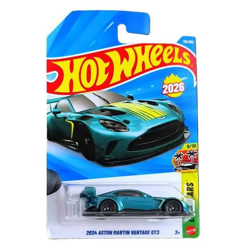 

2026-125 Hot Wheels Cars 2024 Aston Martin Vantage GT3 1/64 Metal Diecast Model Collection Toy Vehicles