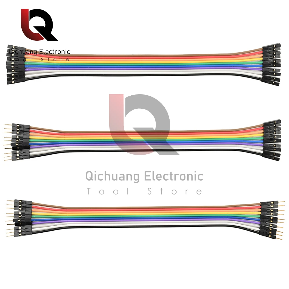 Pure Copper Dupont Wire Thickened 28 Core Female to Female Male to Female Color Cable 2.54 Terminal Connection Wire Gold-plated