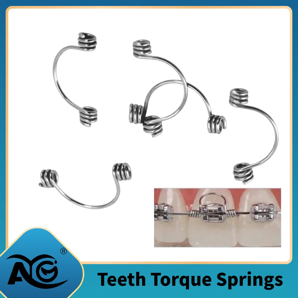 10Pcs/bag Dental Orthodontic Torquing Spring Anterior Teeth Torque Rectangular Springs Stainless Steel Warren Spring Dentistry