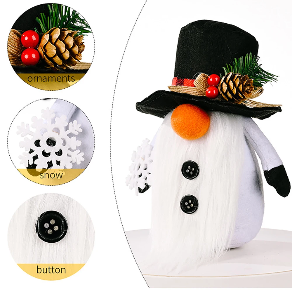 Muñeca de Navidad para niños, par de adornos para ventana del hogar, regalos para niños, Feliz Navidad, Feliz Año Nuevo, 2023