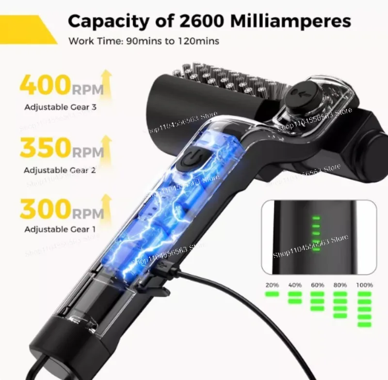 

The new electric grill brush for cleaning stubborn oil stains on the grill grates can withstand high temperatures.
