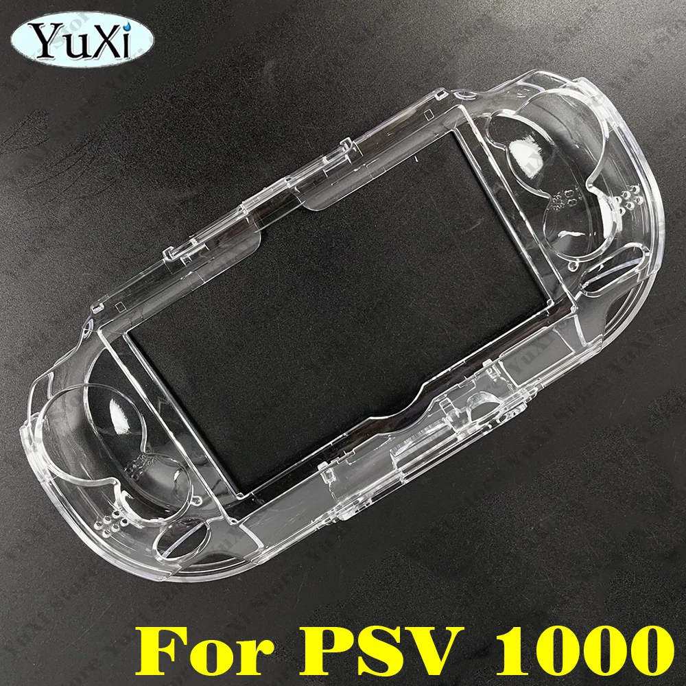 1 Satz transparente Kristall-Schutzhülle für PS Vita 1000, obere und untere PET-Schutzfolien, transparente Gehäuseabdeckung für PSV 1000 Game