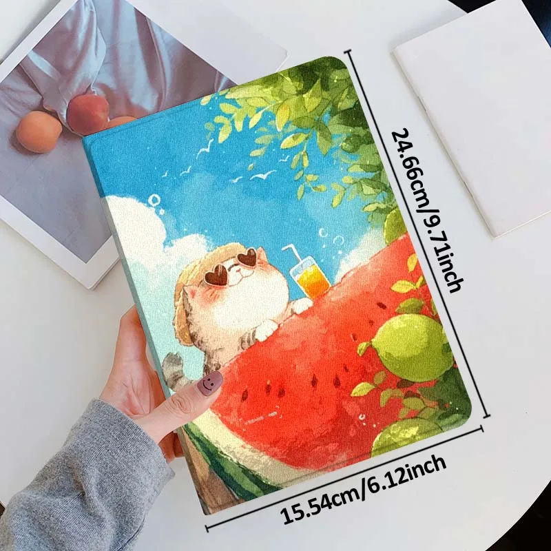 Wassermelonen-Illustration für Vivo IQOO Pad 2 Pad 3 Pad 5 Air SE Pro 12,1 12,3 13 11,5 11 Zoll Tablet-Hülle