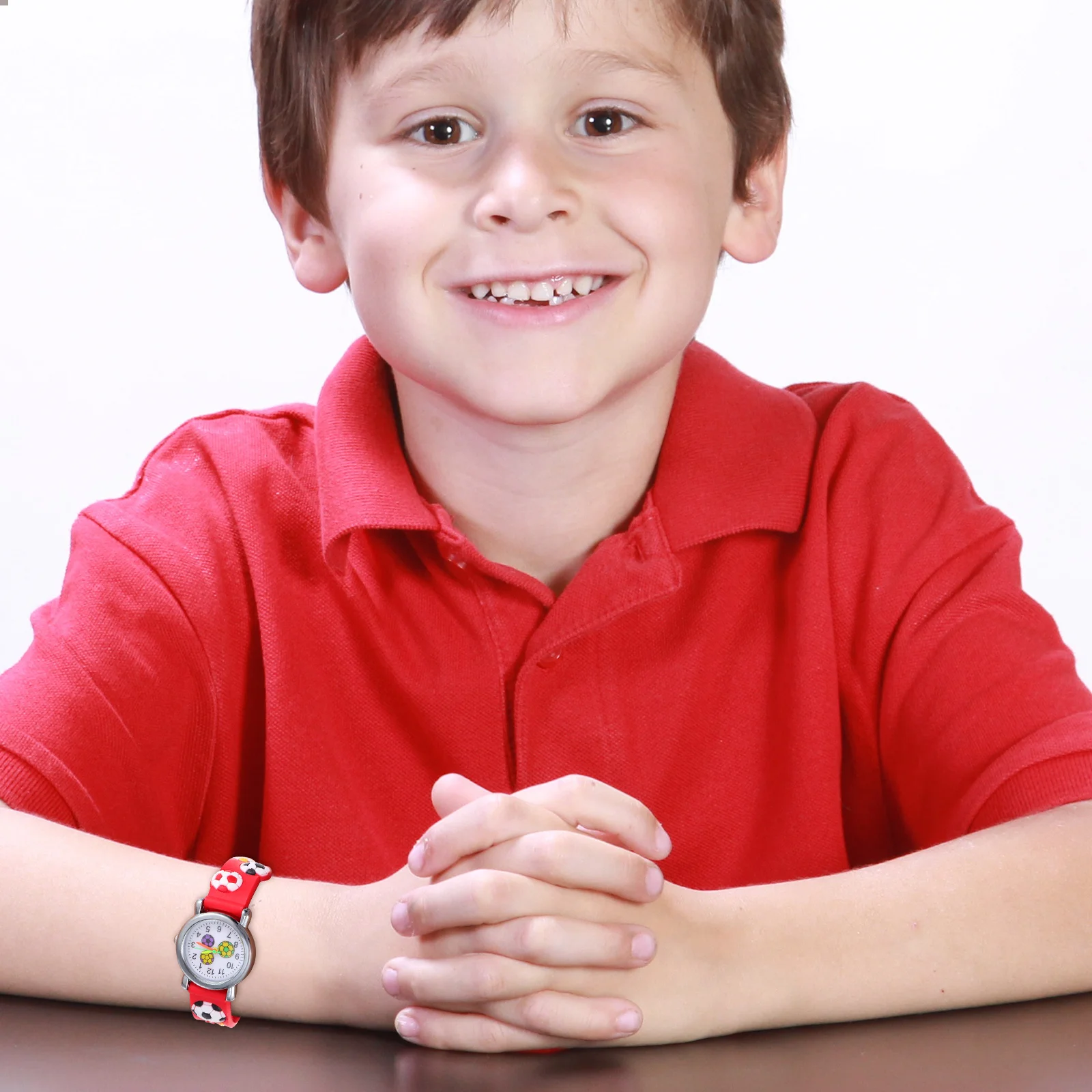 Прекрасные детские наручные часы с мультяшным принтом