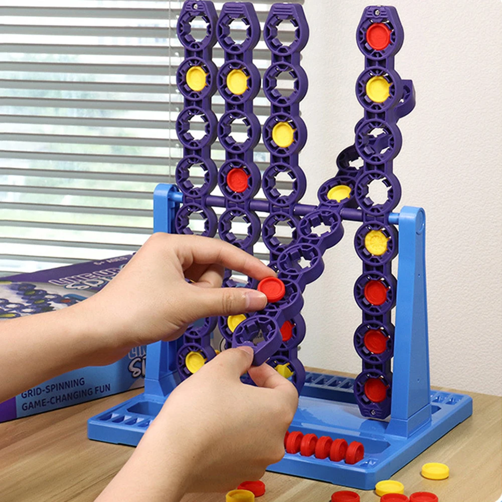 Connect 4 Spin Game - Family Fun with Spinning Grid!