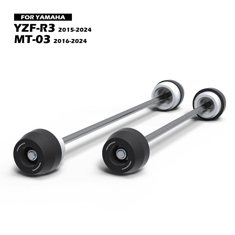 R3 MT03 2015-2023 Motorcycle Front Rear Axle Fork Crash Slider For YAMAHA YZF-R3 MT-03 2022 Anti-collision Slider Accessories