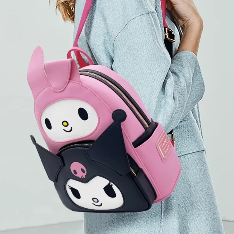 

New Children'S Bookbag Double Shoulder Bag Loungefly Sanrio Kuroko Peter Pan Dumbo Cheshire Cat Anime Themed Backpacks For Kids
