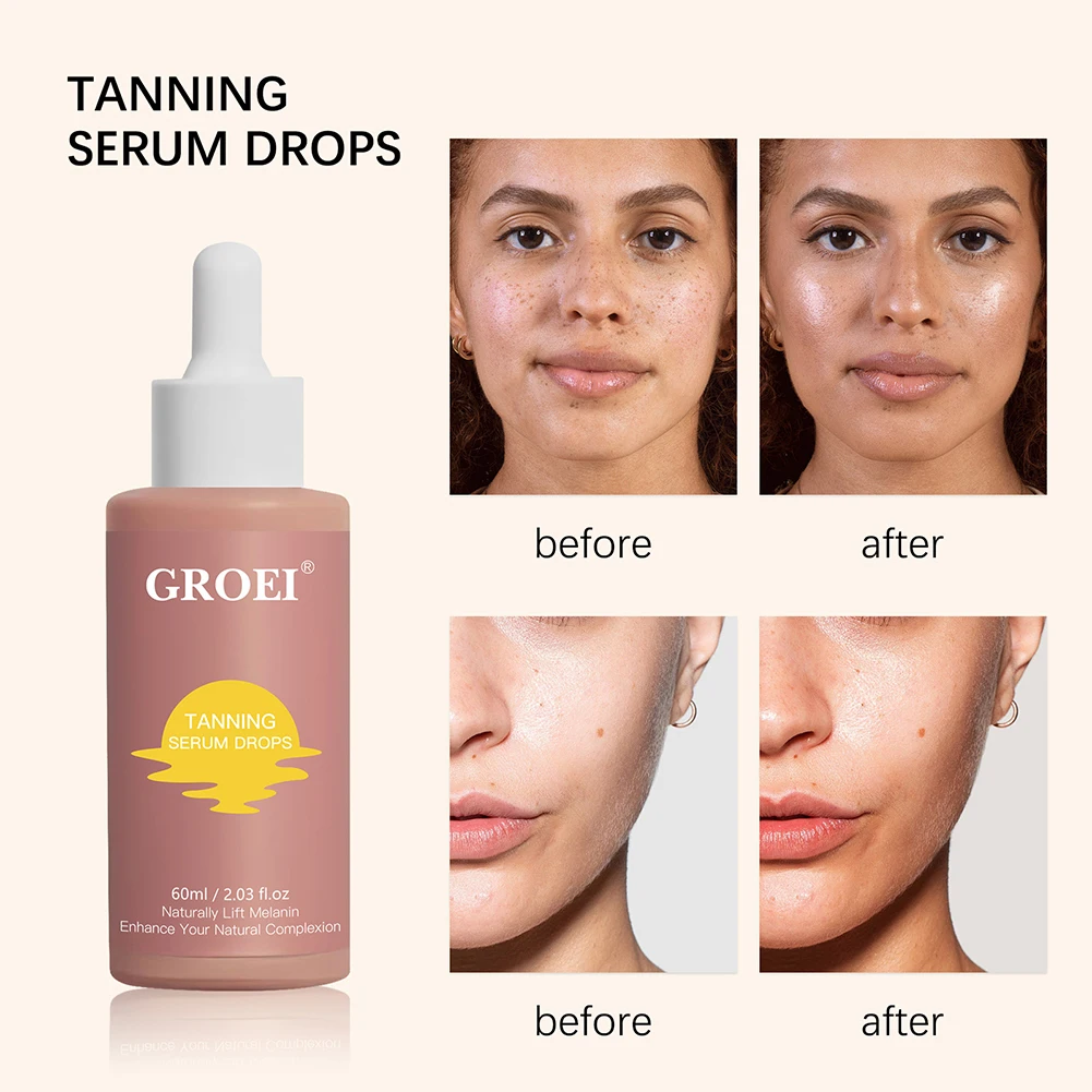 Long-lasting Tanning Drops For Body Sunless Bronzing Face Tanning Drops For Face Body