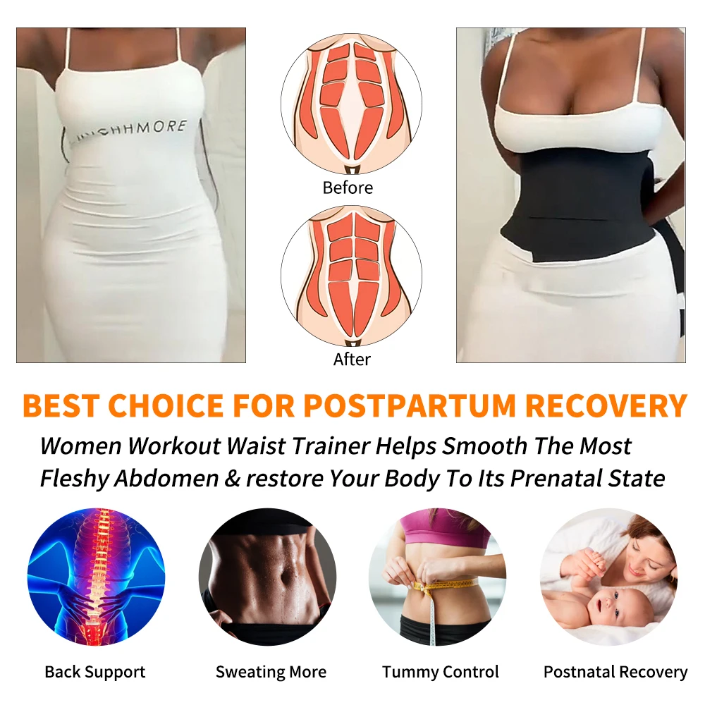 Waist Trainer for Women Snatch Me Up Bandage Wrap Slimming Belt Tummy Control Shapewear Belly Wraps Compression Body Shaper