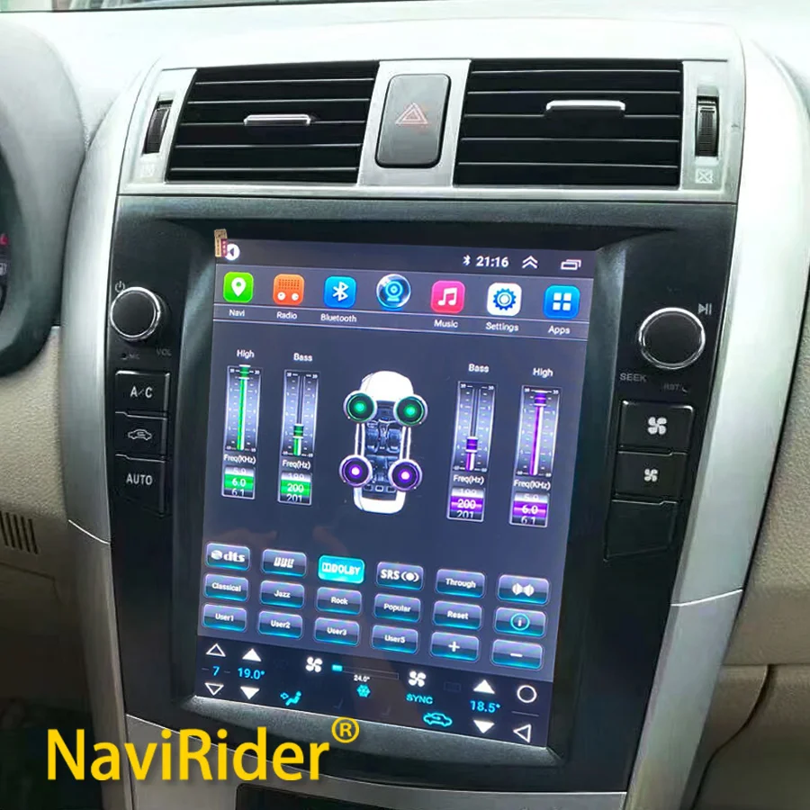 

Автомобильный радиоприемник с 256 ГБ ПЗУ для TOYOTA Corolla Android 14 2007-2013, автомобильный мультимедийный GPS-навигатор, стерео видеоплеер, 10,4-дюймовый сенсорный экран