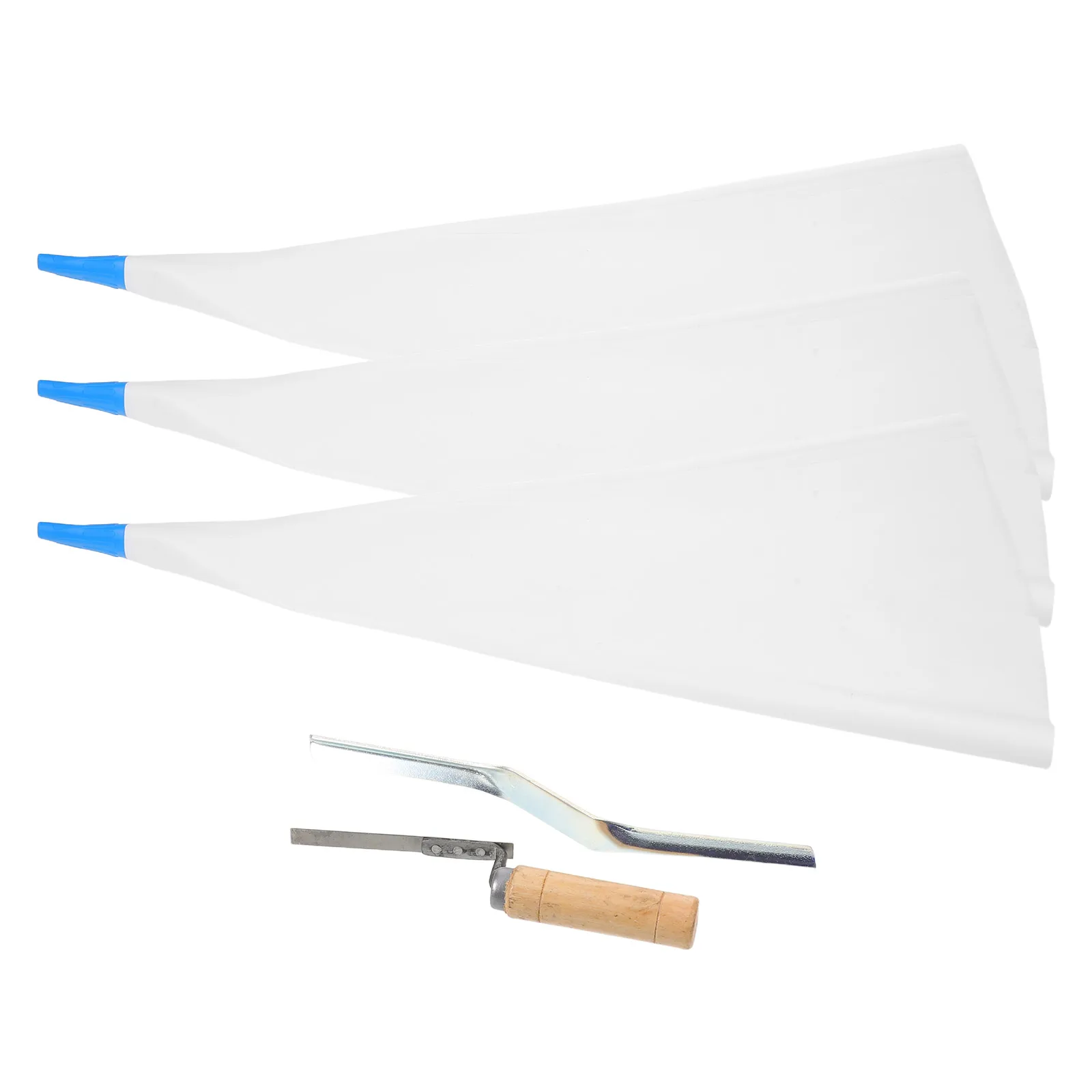 

1 Set Piping Metal Tip Heavy Duty Cement Sealant Reusable Waterproof Mortar Applicator Kit Tile Masonry Grouting Tools Fine Tip