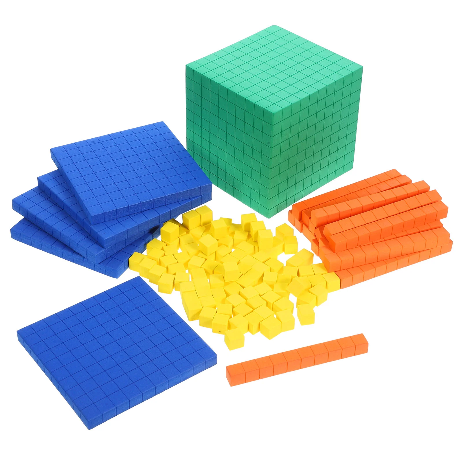 Math Cube Block Number Kids Counting Demonstrator Learning Supplies Eva Primary School Manipulatives