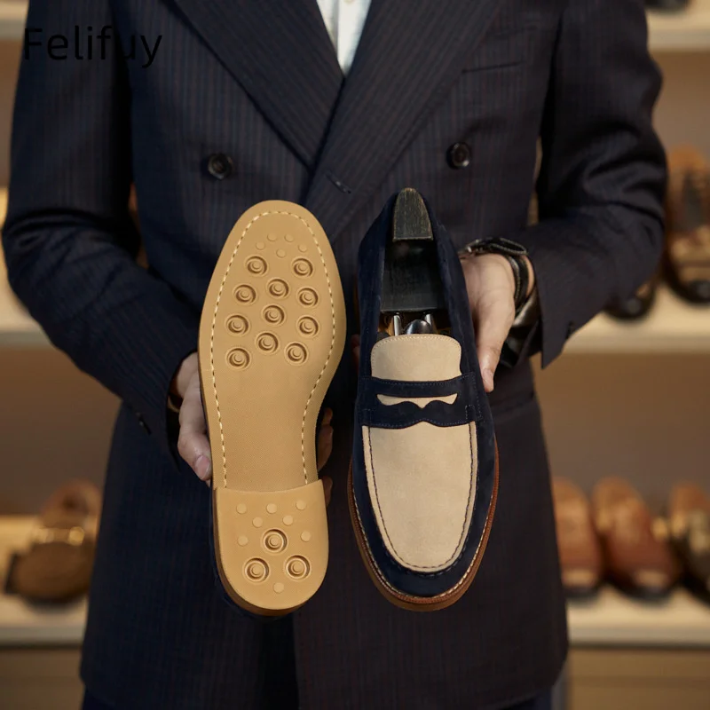 New Italian Kinds Men Genuine Leather Shoes Formal Office Dress Shoes High Quality Party Wedding Brown Footwear Oxfords Loafer