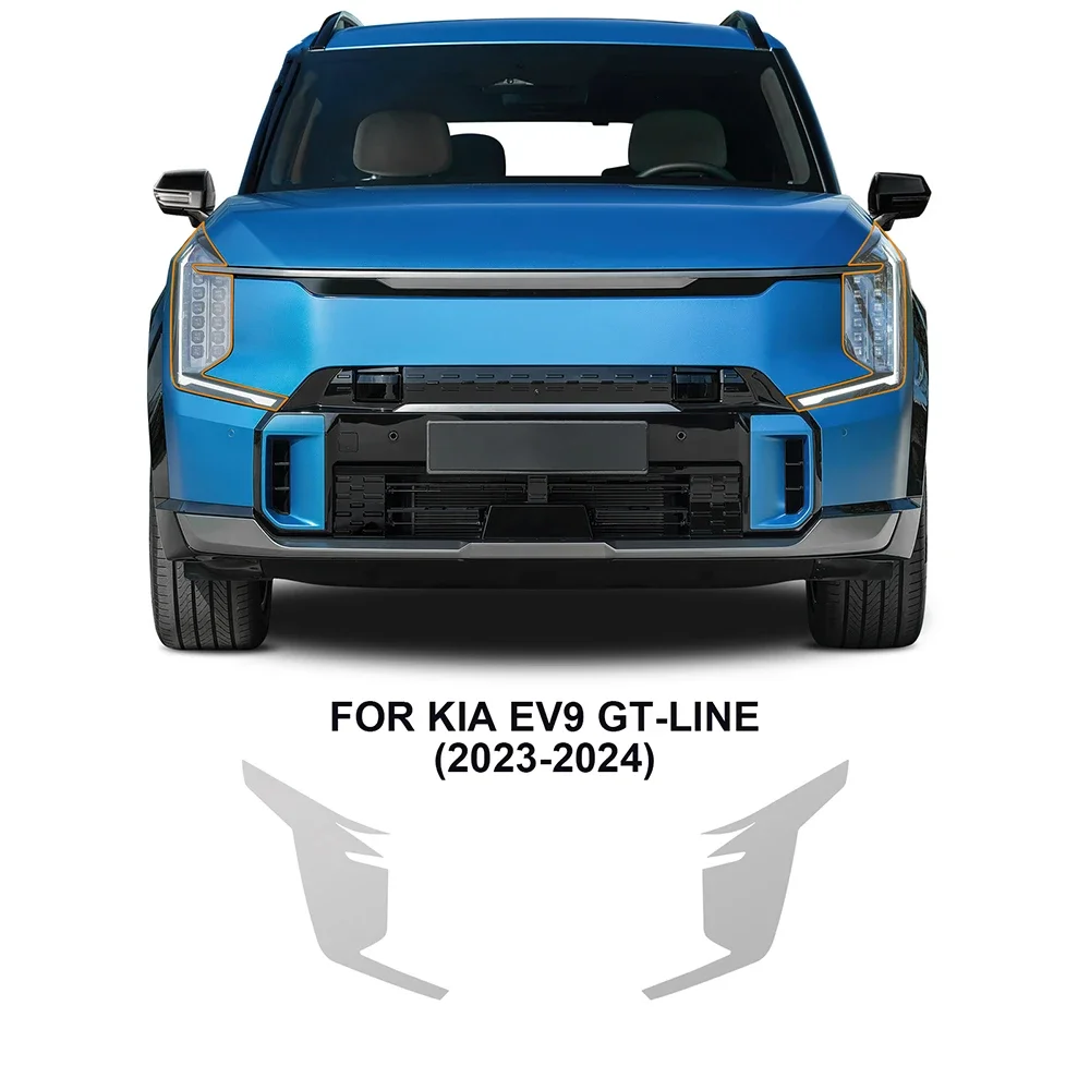 

For KIA EV9 GT-Line 2023 2024 Car Headlight Rearview Paint Protection Film PreCut TPU PPF B C Pillar Bumper Part Anti-scratch