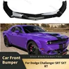 D0dge Challenger SRT SXT RT 용 자동차 앞 범퍼 립 하부 턱 디퓨저 스포일러 스플리터 바디 키트 범퍼 립 보호 가드 1