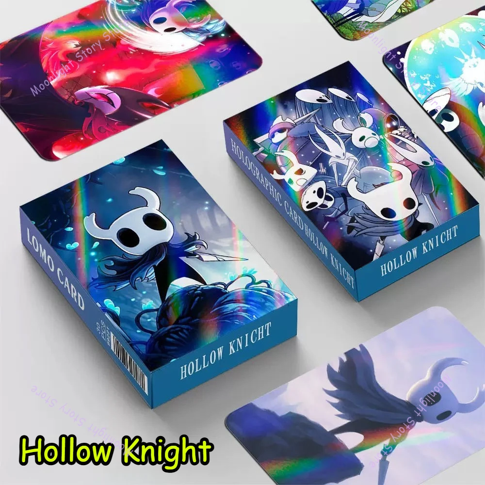 

30Pcs Hollow Knight Silksong Cartoon Anime Action Adventure Game Photo Cards Double-Sided Cards Birthday Gift for Game Fans