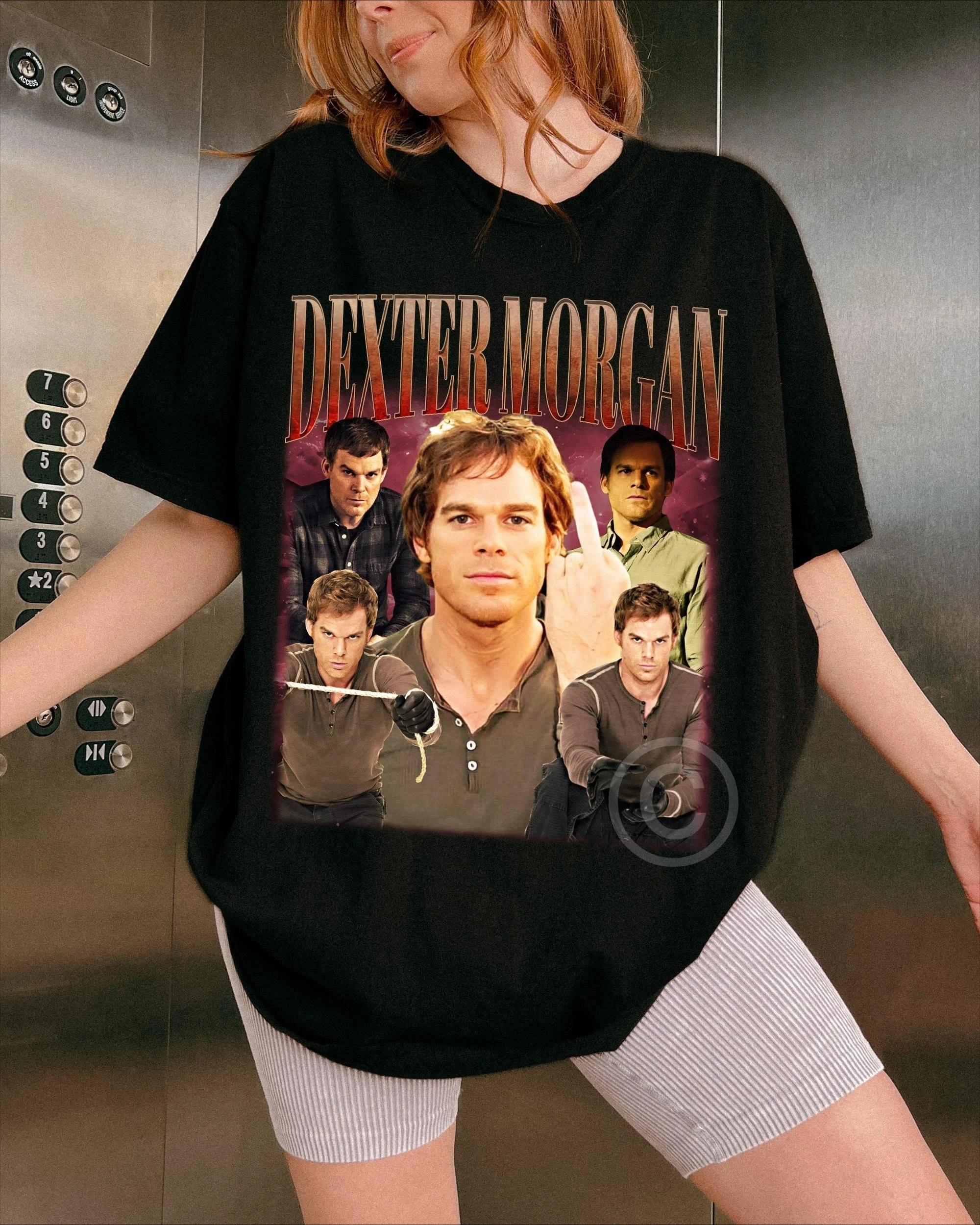 

Dexter Morgan Limited Street Fashion Graphic Printing Summer Luxury Brand Cotton Men's and Women's T-Shirts Short Sleeves