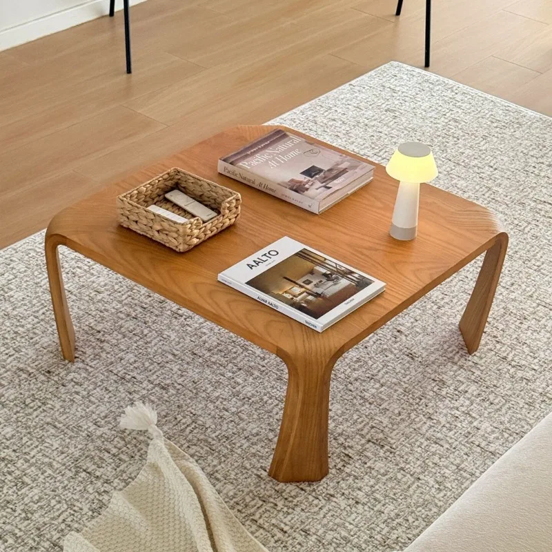 For solid wood coffee table tenon and mortise structure living room household sofa simple small apartment square tea table