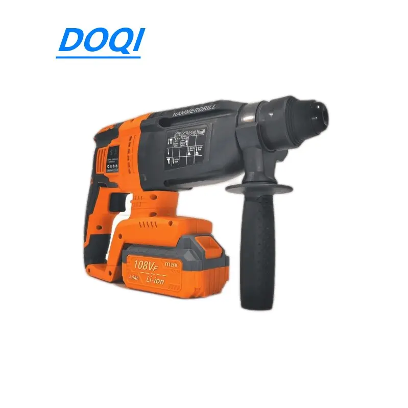 20V lithium-ion power supply rotary drilling rig without rope hammer drill bit with 2 4.0AH batteries plastic toolbox