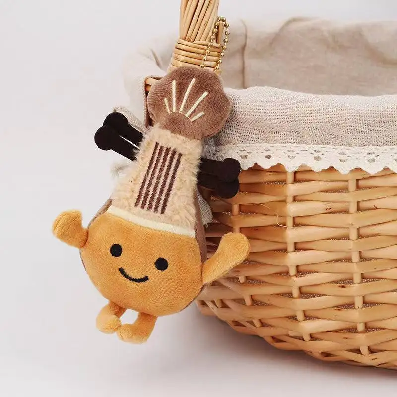 Dernière guitare Pipa sac à dos porte-clés pendentif Kawaii peluche poupée dessin animé Anime cadeau pour amis mignon et amusant noël