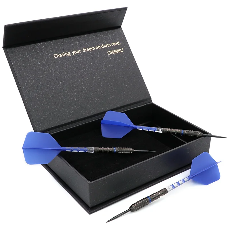 

CUESOUL SUSPENSION 19/22/24g 90% Soft Tip /Steel Tip Tungsten Dart Set with ROST T19 Flight