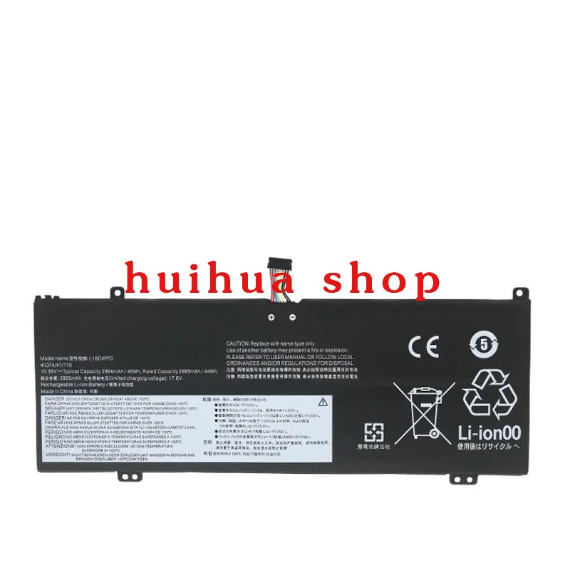 

L18C4PF0 Laptop Battery For Lenovo ThinkBook 13S 14S 13S-IWL 13S-20R90071GE 14S-IWL 14S-20RM0009US 15.36V 2964mAh Laptop Parts