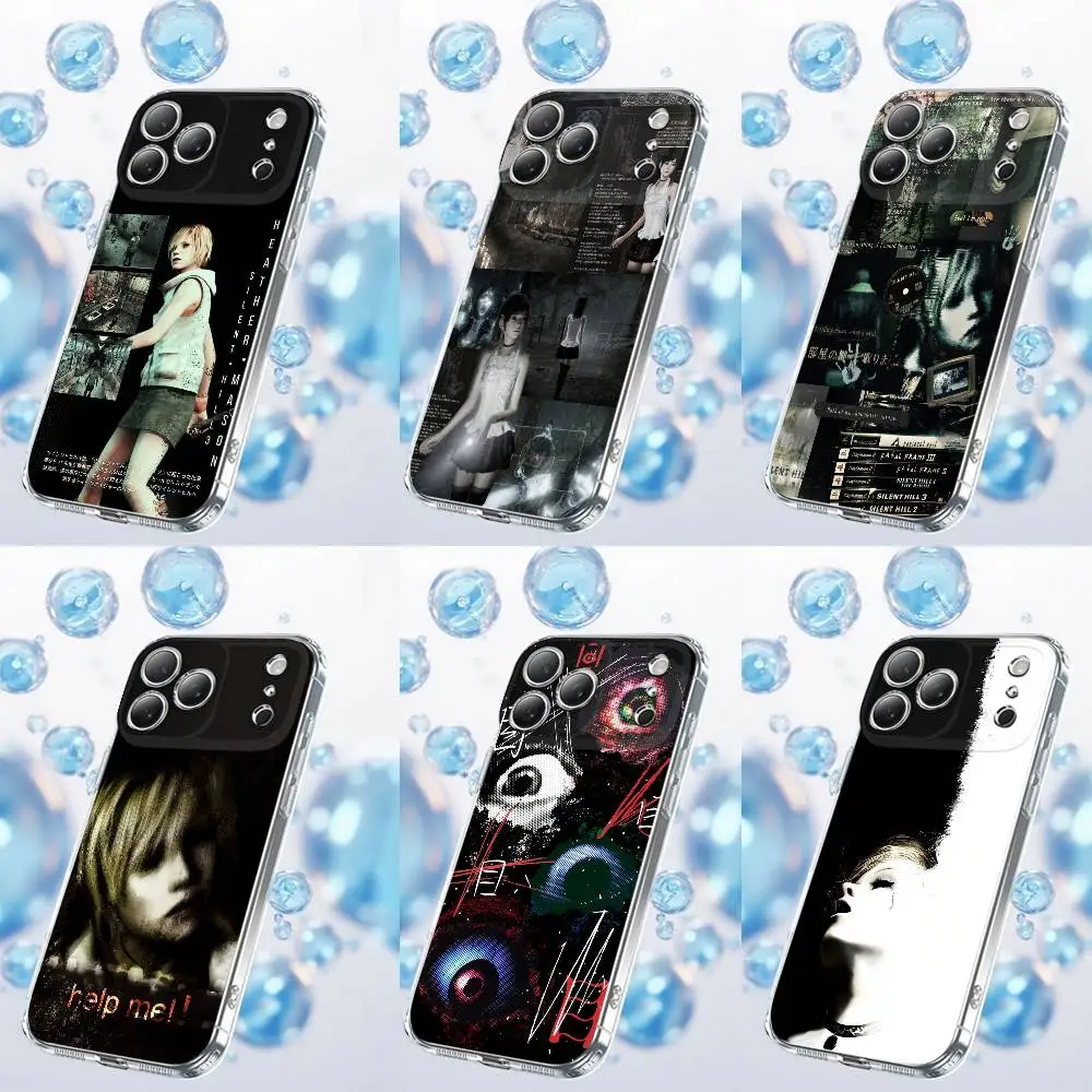

Horror S-Silent HEATHER MASON Hill Phone Case For iPhone 17,16,15,14,13,12,11 Plus,Pro,Max,Plus,E,SE4,Air,Mini Transparent