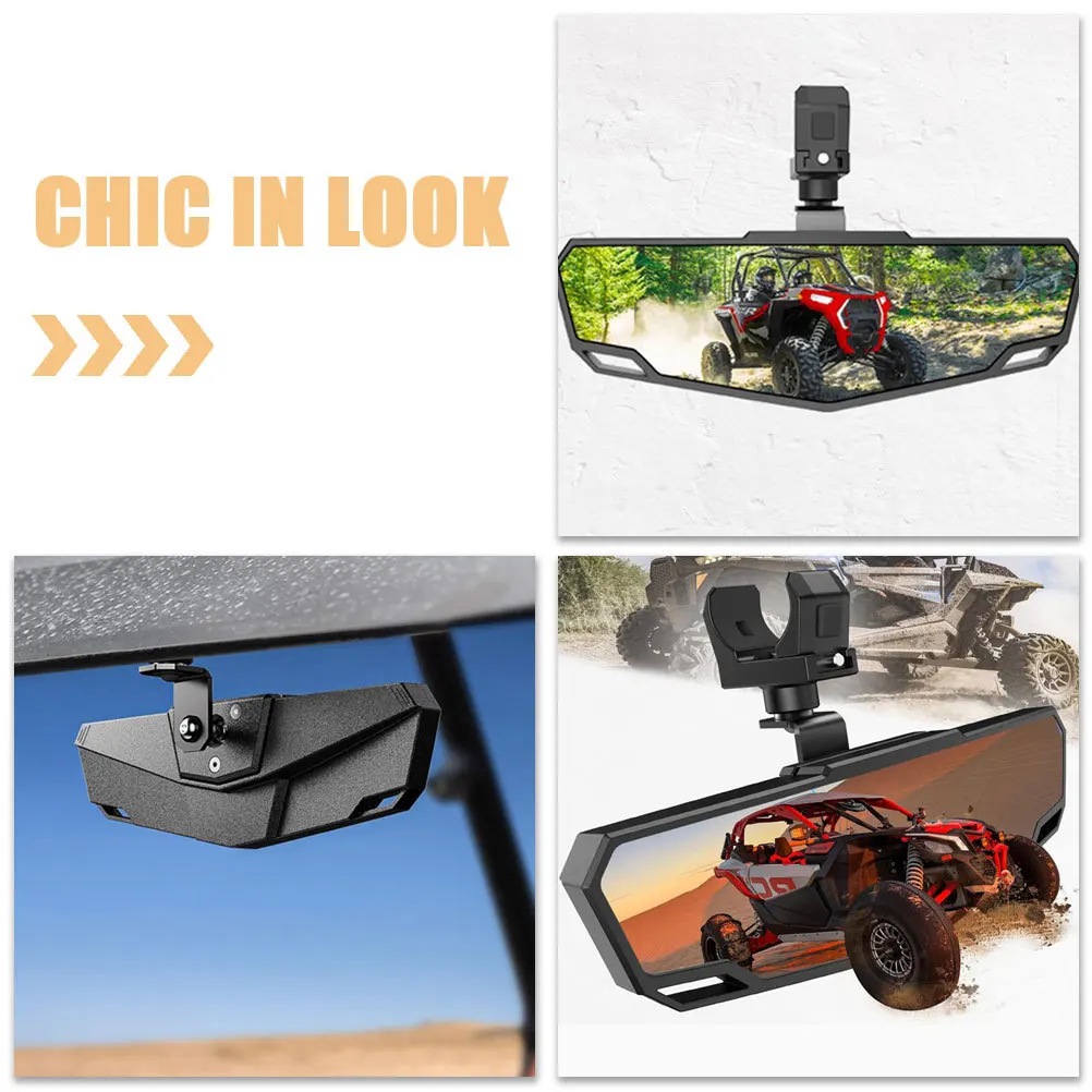 مرآة الرؤية الخلفية Atv Utv مادة ABS قوية زاوية واسعة مرآة النقطة العمياء سهلة التركيب مرايا النقطة العمياء مرايا الرؤية الخلفية #1