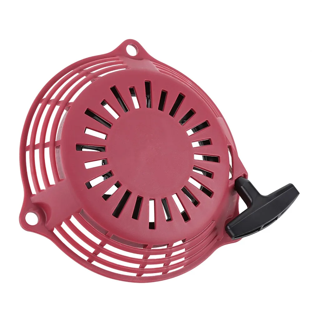 

ABS Engine Motor Pull Start Black and Red Compact Recoil Starter Easy to Install Round for GCV135 GCV160 EN2000 .