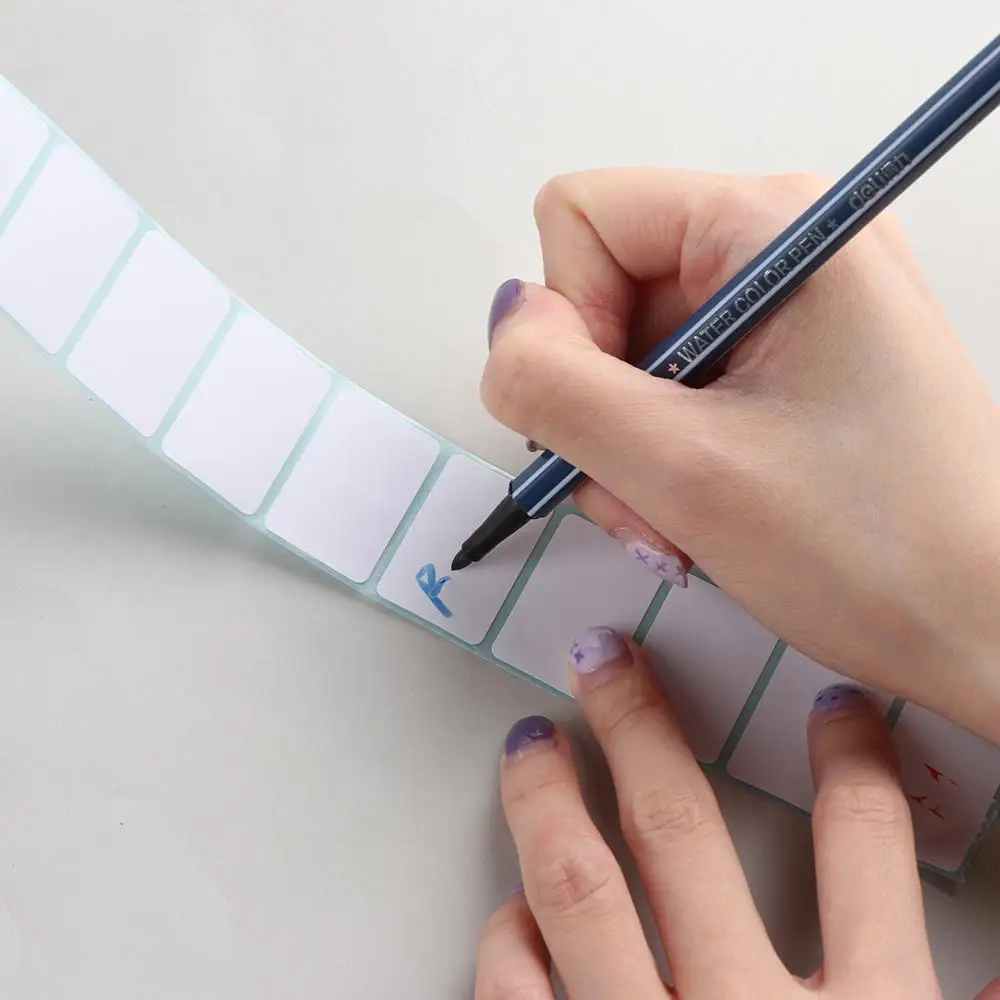 Convenient Blank Tag Supermarket Price Package Label Adhesive Paper Waterproof Thermal Sticker