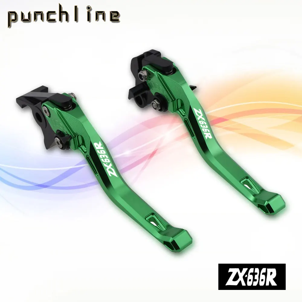 Fit For ZX636R 2000-2004 ZX 636R ZX636 R ZX 636 R Motorcycle CNC Accessories Short Brake Clutch Levers Adjustable Handle Set