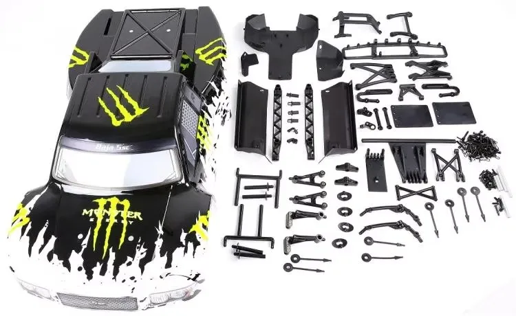 ROVAN ROFUN KM HPI BAJA 5SC 用カーシェルアップグレード変換キット