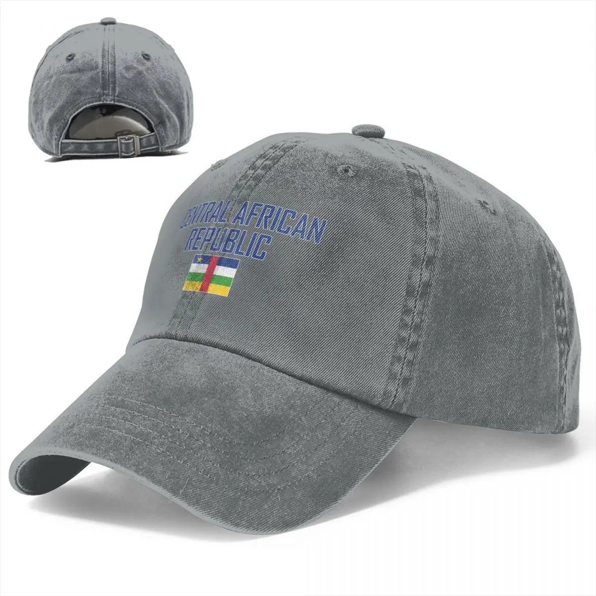 Flag of Central African Republic Baseball Caps Unisex Soft Casquette Cap Fashion Denim Hat Vintage Adjustable Dad Hat