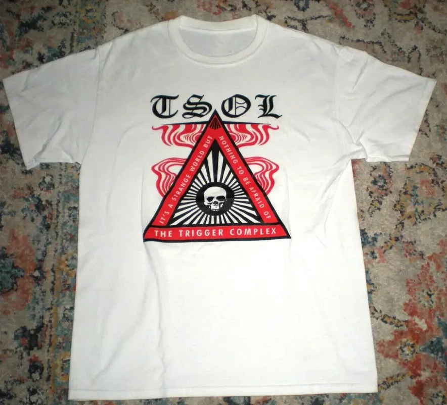 TSOL THE TRIGGER COMPLEX Short Sleeve Cotton White All Size T-Shirt KK05