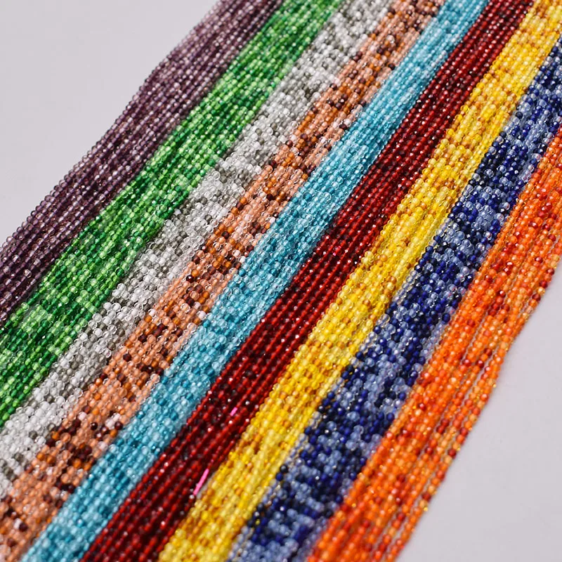 Gemischte farbe 2mm 185 stücke Runde Facete Kristall Glas Perlen Nachahmung Naturstein Charme Lose Spacer Perlen Für schmuck Machen DIY