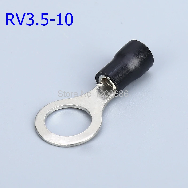 RV3.5-10 Thickness 0.7mm O-Circle Cold Pre-Insulated Terminals Wire Nose Brass