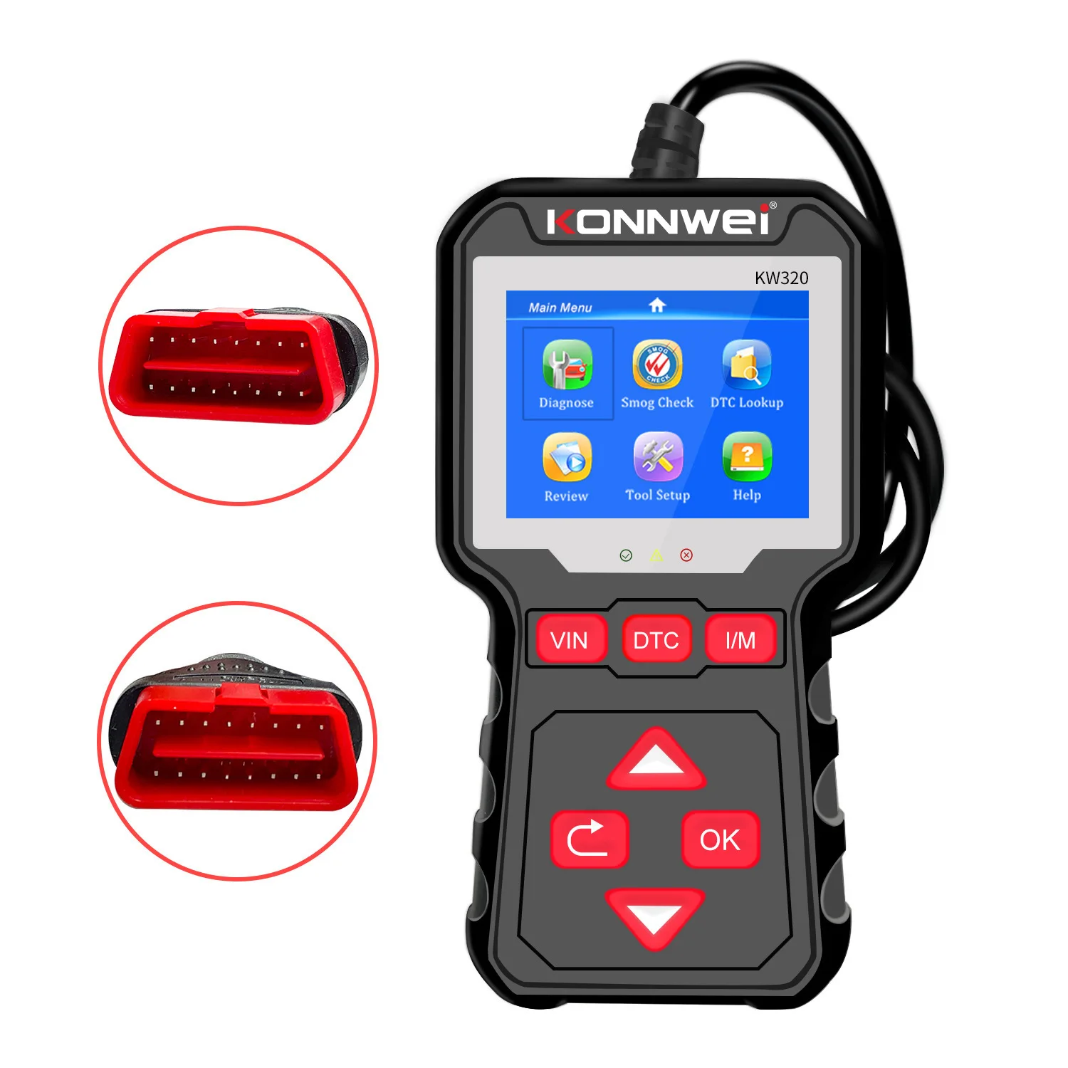 New KONNWEI KW320 Auto OBD2 Scanner Car Fault Diagnostic Code Reader
