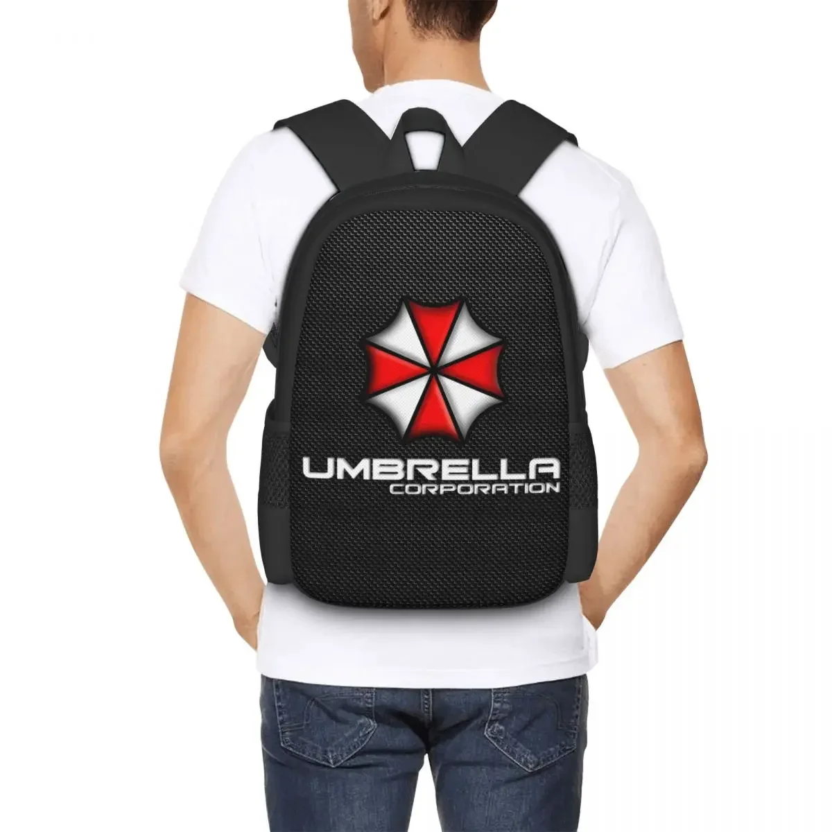 Corporation Red Umbrella Zaino da viaggio per laptop Bookbag Zaino casual Borsa per computer per scuola universitaria per donne e uomini