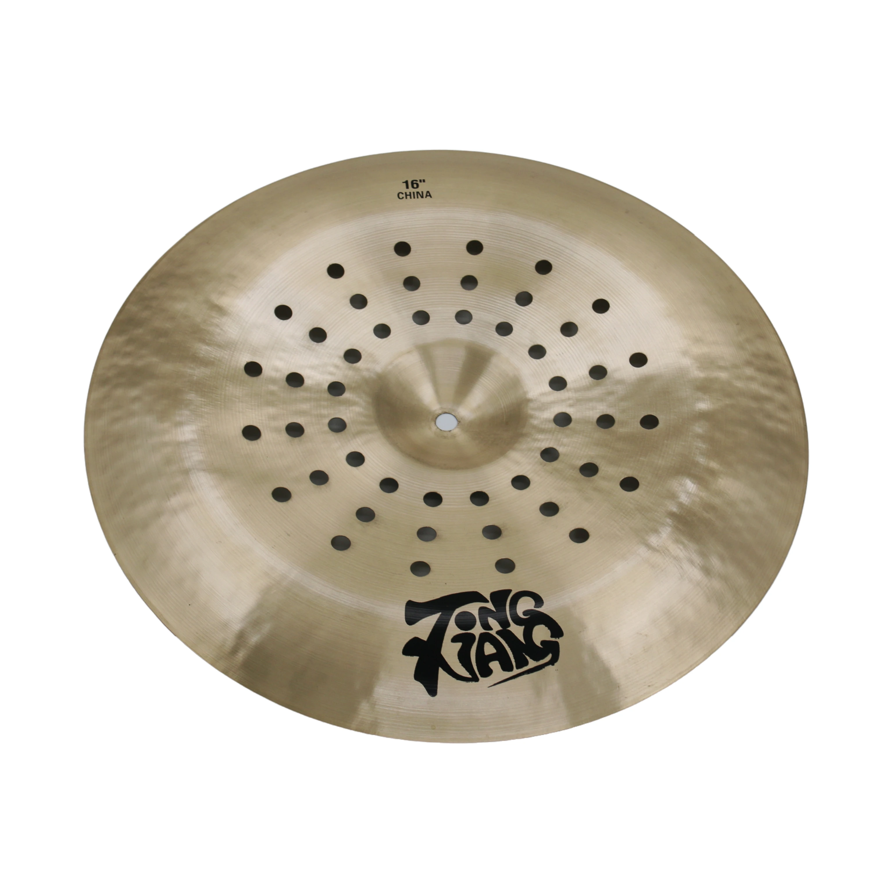 Handmade Ozone B20 T 16inch China Cymbal Hot Sale Percussion Instrument With Holes For Drums