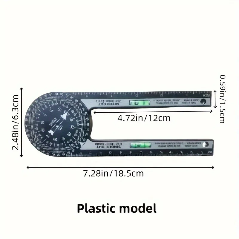 360度回転角度測定器 - 精密木工ツール、テーブルソー、木工ツールに適しています