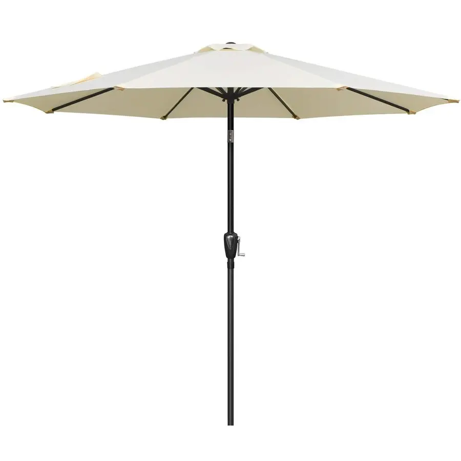 

Deluxe 9ft Outdoor Market Table Patio Umbrella with Button Tilt