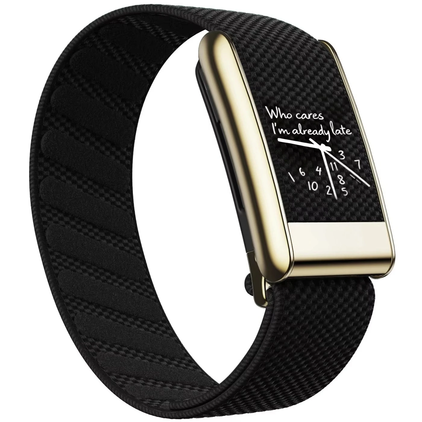 Clock Pattern Printed Magnetic Loop Nylon Strap With Frame Replacement Kit For Whoop 5.0 MG Breathable Fitness Wristband