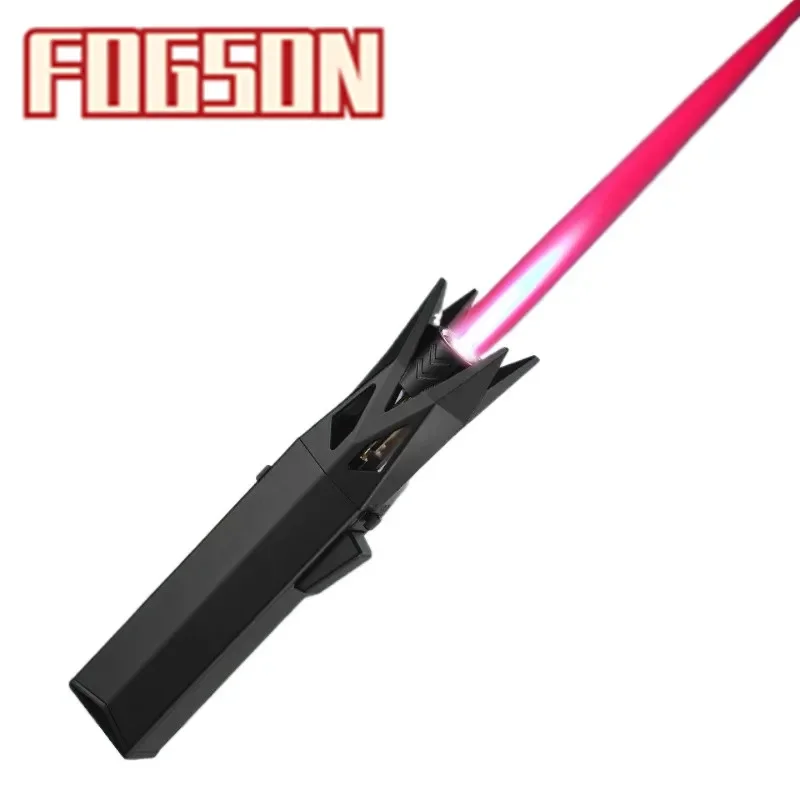 

Direct Charging Big Flame Inflatable Lighter with Wolf Thorn Shaped Metal Body Safety Lock Fire 360 ° Rotation Windproof