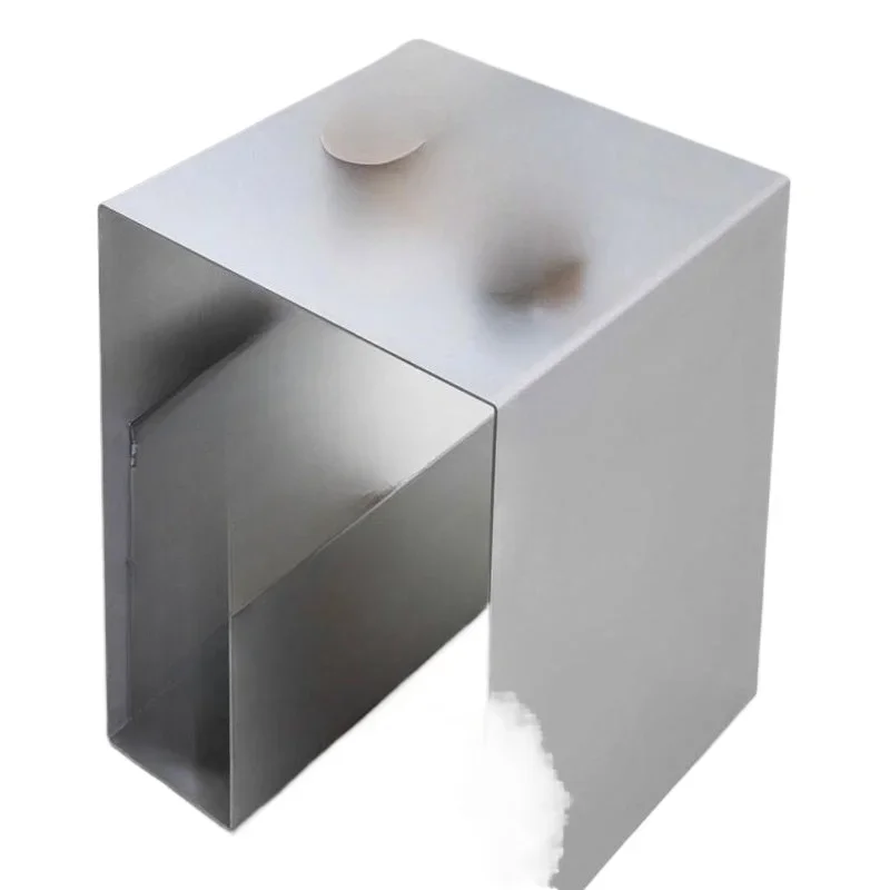 ตู้ข้างโซฟาสแตนเลส ดีไซน์สร้างสรรค์ สำหรับใช้ในบ้าน อพาร์ทเมนต์ขนาดเล็ก ตู้ข้างเตียง โต๊ะน้ำชาเหล็กทรงสี่เหลี่ยมสำหรับระเบียง