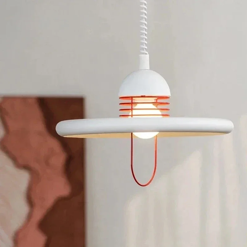 Minimalist Flying Saucer Pendant Light for Bedroom LivingRoom Dining Room Office Study Area with LED